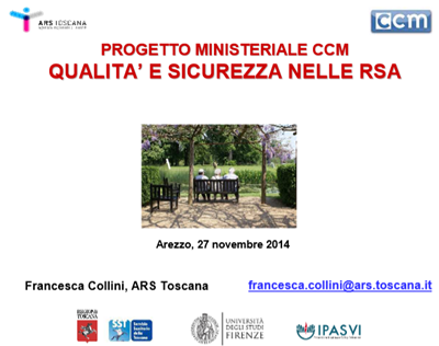 immagine Progetto assistenza in RSA ccm forum risk 2014