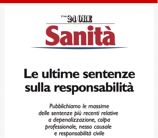 immagine Ultime sentenze sulla responsabilità